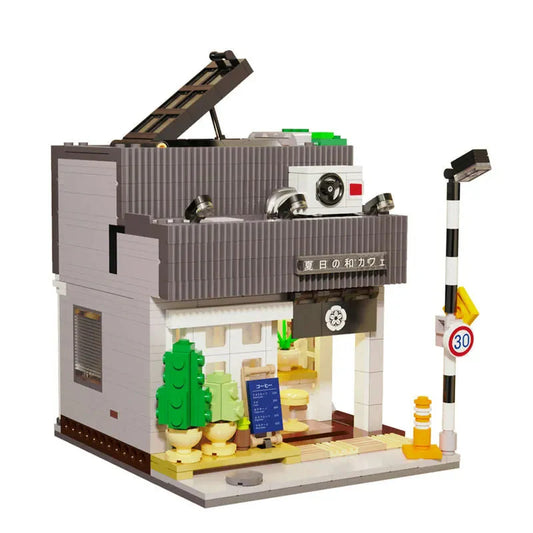 City Street Creator Japanese Summer Coffee Shop Bricks Toy