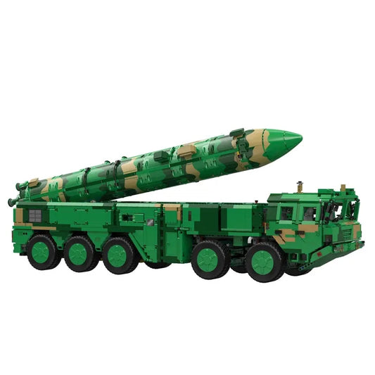Military MOC DF-21D Anti Ship Ballistic Missile Vehicle Bricks Toy
