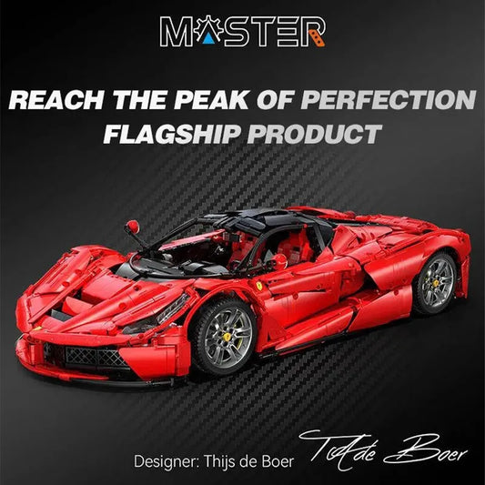 MOC Ferrari Laferrari C61505 Super Racing Hyper Car Bricks Toys