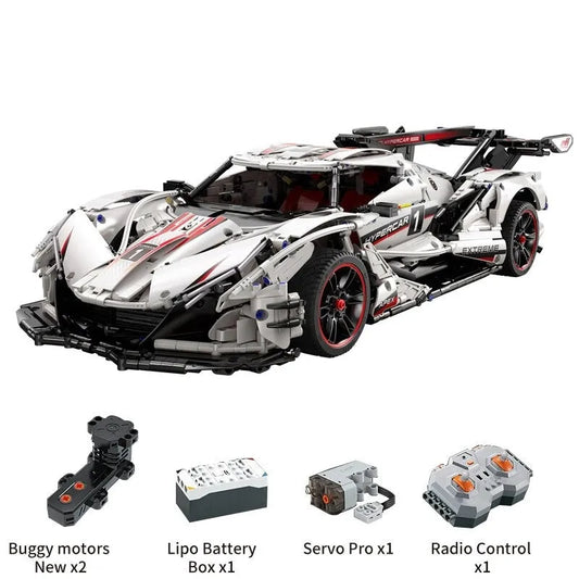 Tech MOC RC Motorized Apollo IE Racing Car Bricks Toy 61053