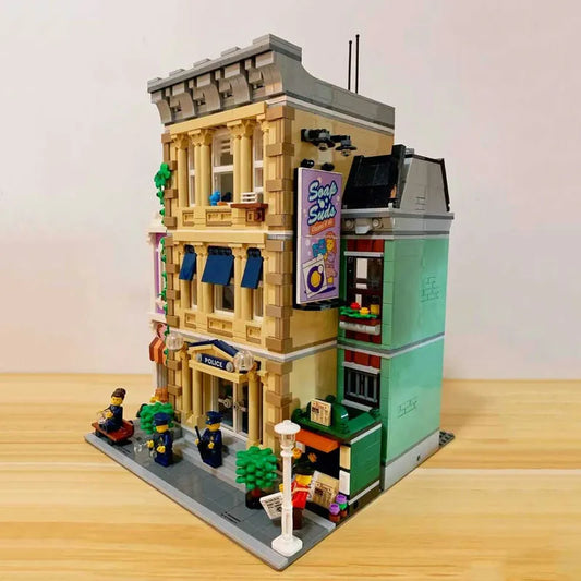 Building Block Creator Expert MOC Police Station Bricks Toys EU