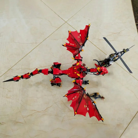 Building Block Ninjago MOC Firstborns Dragon 60098 Bricks Toys