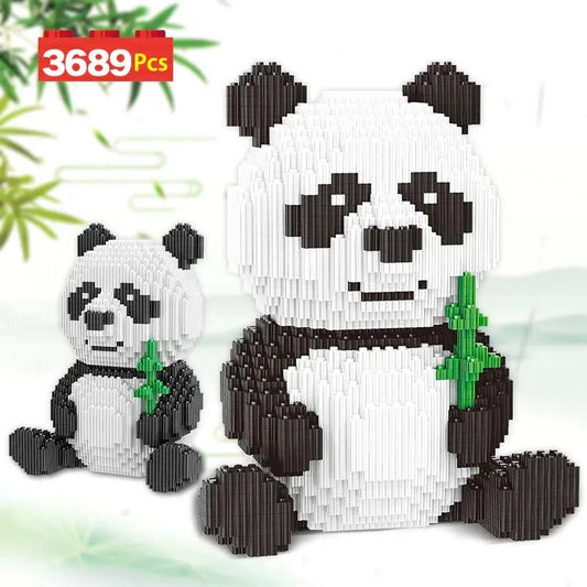 City Experts MOC Cute Panda MINI Bricks Kids Toys