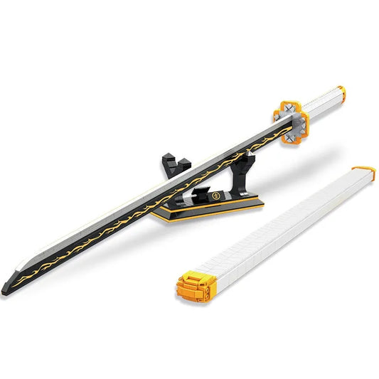 Creative MOC Demon Slayer Zenitsu Katana Sword Bricks Toy