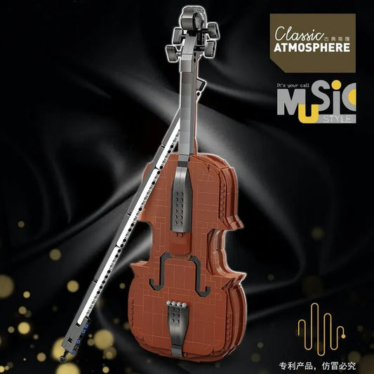 Tech MOC Expert APP RC Motorized Dream Violin Bricks Toy