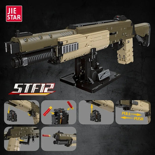 Military Weapon MOC STF12 Shotgun Gun Bricks Toy
