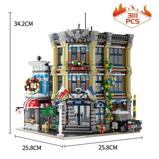 MOC 89134 Creator Expert City Police Station Bricks Toy