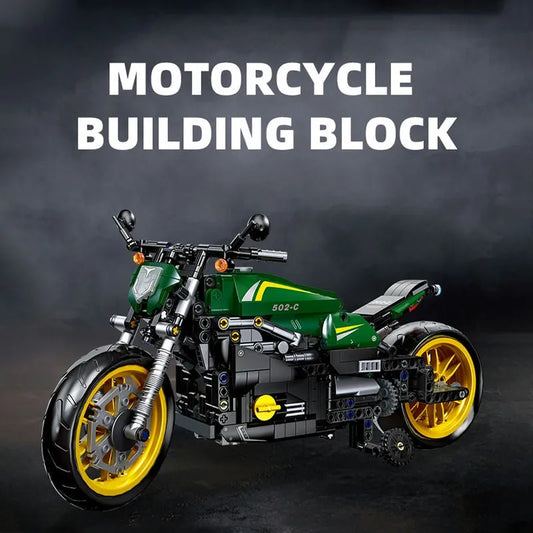 MOC Benelli 502C Bike RC Motorcycle Bricks Toys 91022