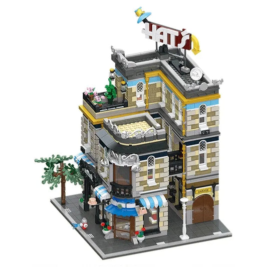 MOC City Expert Creator Hat Shop Store Bricks Toy 89121