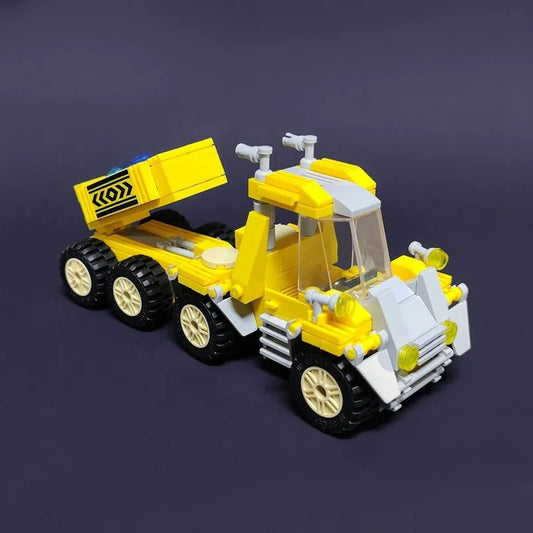 MOC Crystal City Transporter Truck Car Bricks Toys
