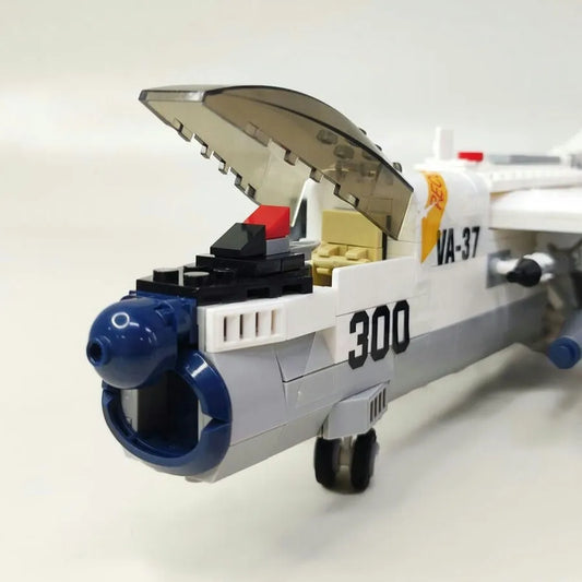 MOC Military Aircraft A-7 Fighter Jet Attack Plane Bricks Toys