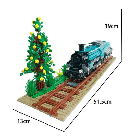 MOC Retro Steam Train Locomotive Bricks Toys 59020