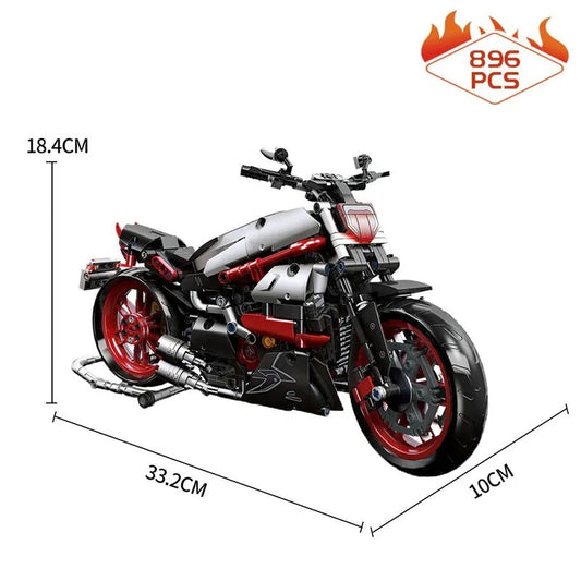 MOC Super Speed 1260S Racing Motorcycle Bricks Kids Toy