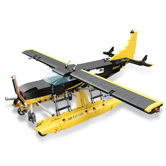 Tech MOC Cargo Plane Cessna 208 Aircraft Bricks Toy