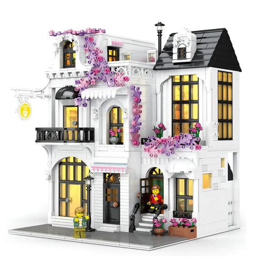 Expert Creator European Garden City Flower Store Bricks Toy