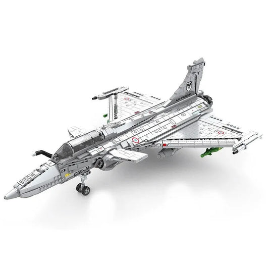 Military Aircraft MOC Rafale Fighter Jet Plane Bricks Toy