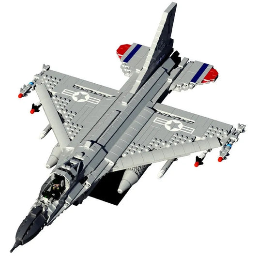 Military F-16 Fighting Falcon Aircraft Bricks Toy