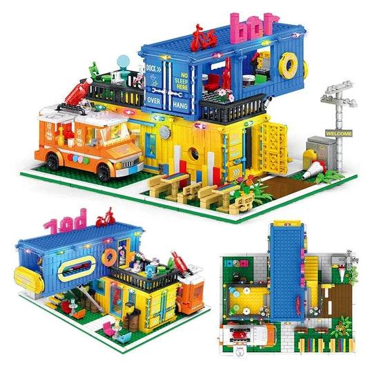 MOC Creator Experts Container Bar Bricks Kids Toys