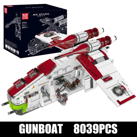 Star Wars UCS MOC Republic Gunship Cruiser Bricks Toys