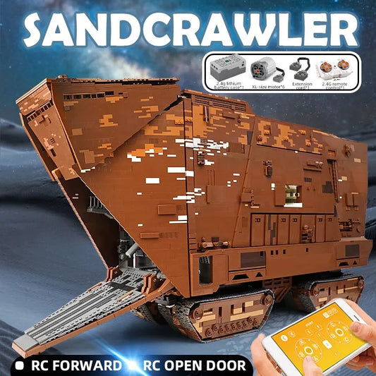 Star Wars MOC 21009 Cavegod UCS Sandcrawler Bricks Toy