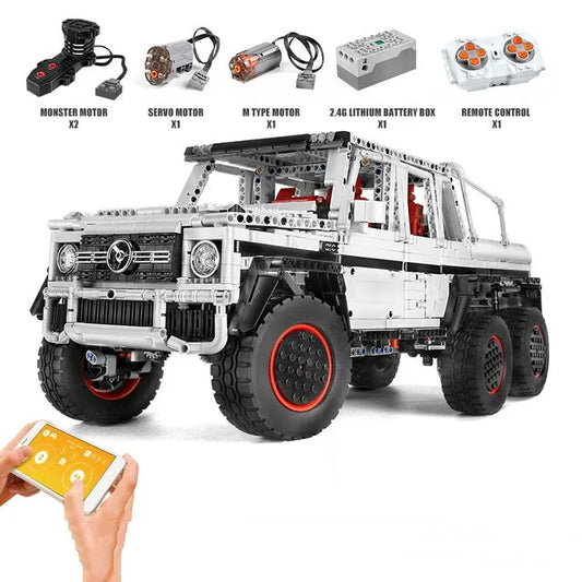 Tech MOC 13061 RC Mercedes Benz G700 SUV Car Bricks Toys