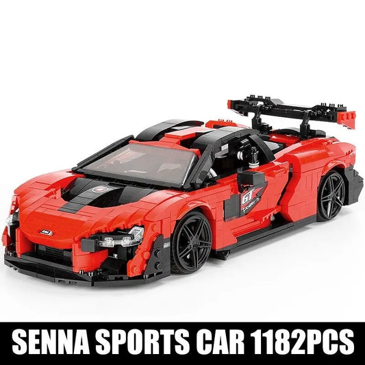 Tech MOC McLaren Senna Racing Sports Car Bricks Toys 10007