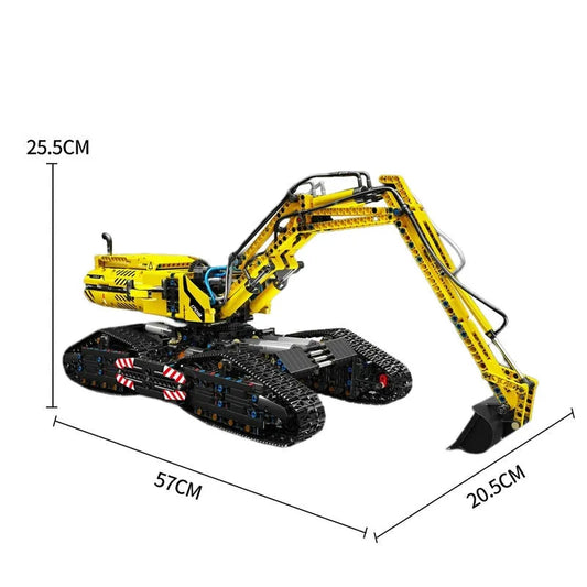 Tech MOC RC All Terrain Excavator Crawler Truck Bricks Toy