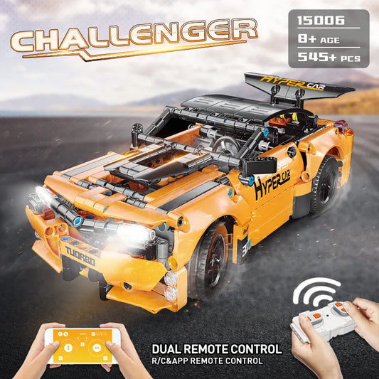 Tech MOC RC APP Challenger Sport Racing Car Bricks Toy 15006