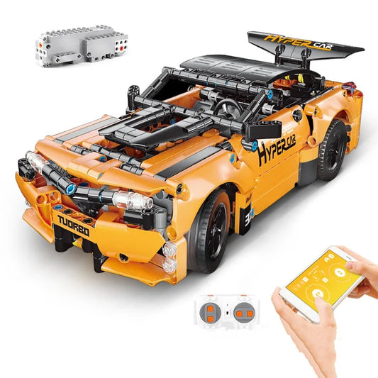 Tech MOC RC APP Challenger Sport Racing Car Bricks Toy 15006