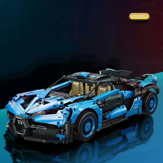 Building Blocks MOC Tech Bugatti Bolide Sports Car Bricks Toys