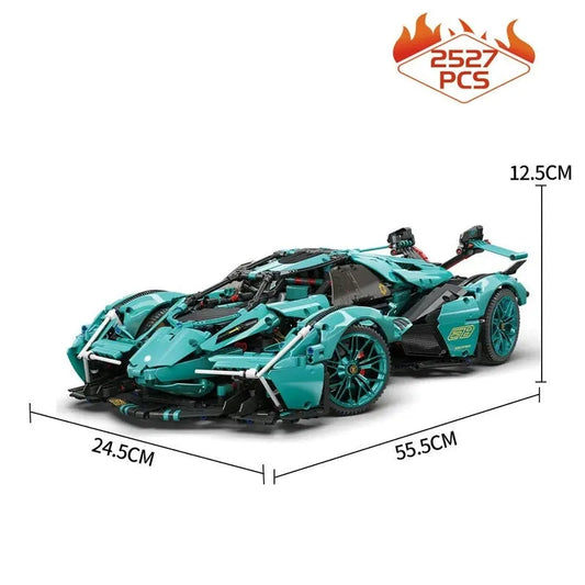 MOC 88001B Lambo V12 Vision GT Racing Car Bricks Toy
