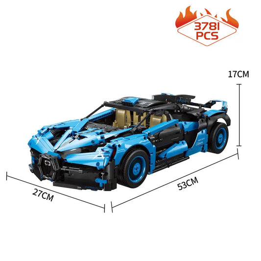 Tech Building Block MOC Bugatti Bolide Sports Car Bricks Toy