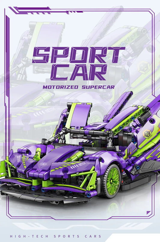 Tech MOC Apollo Project Evo Racing Sports Car Bricks Toys 88320