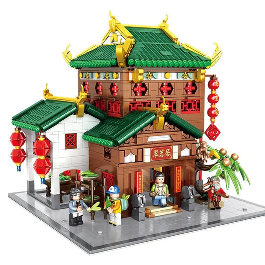 Expert Creator China Town Ancient Emerald House Bricks Toy