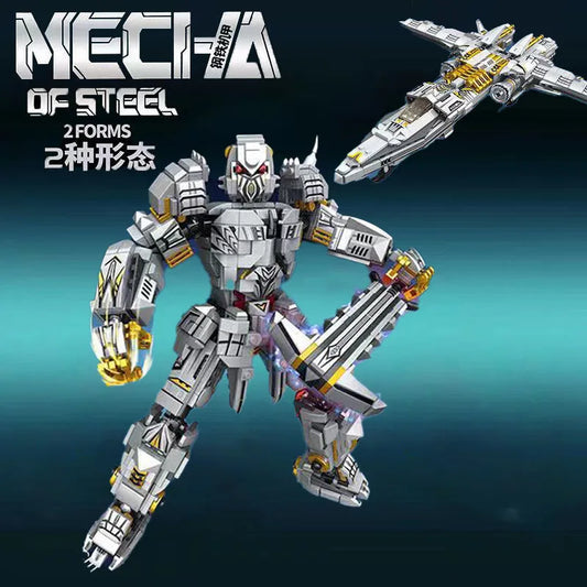 Mecha Of Steel Mech Megatron Transformer Robot Bricks Toy