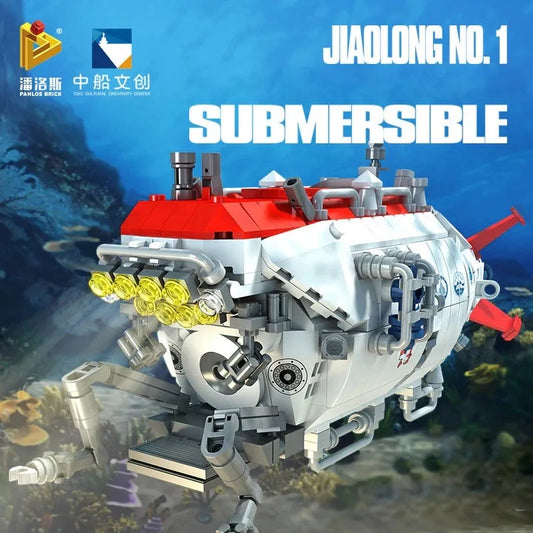 Military Deep Sea Manned Submarine Bricks Toys