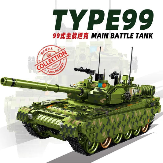 Military MOC China Type 99 Main Battle Tank Bricks Toys