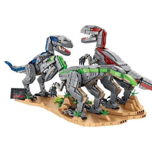 MOC Dinosaur World Velociraptor Bricks Toys 611003