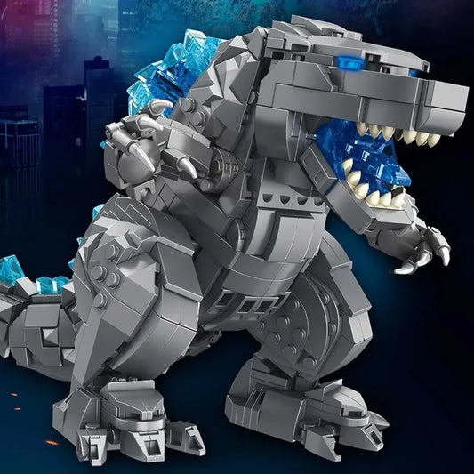 MOC Ideas Monster Mecha Godzilla Q Version Bricks Toys