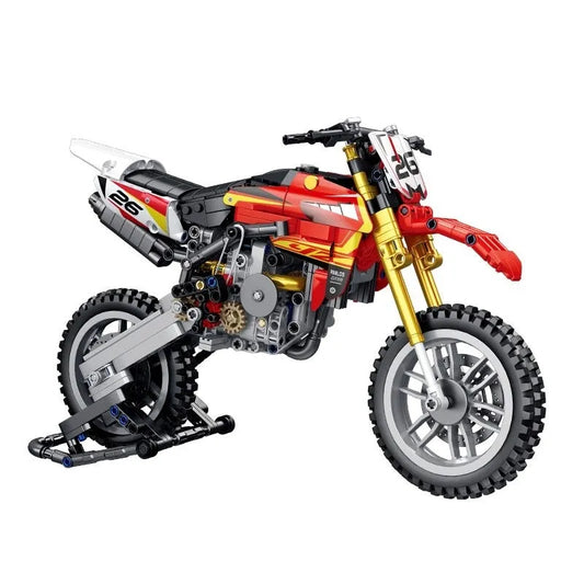 Tech MOC Off-Road YZ 450 Motorcycle Bricks Toy 672005