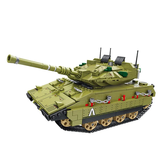 Tech Motorized RC Merkava Main Battle Tank Bricks Toy