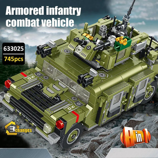 Transformed Infantry Combat Armored Vehicle Bricks Toys