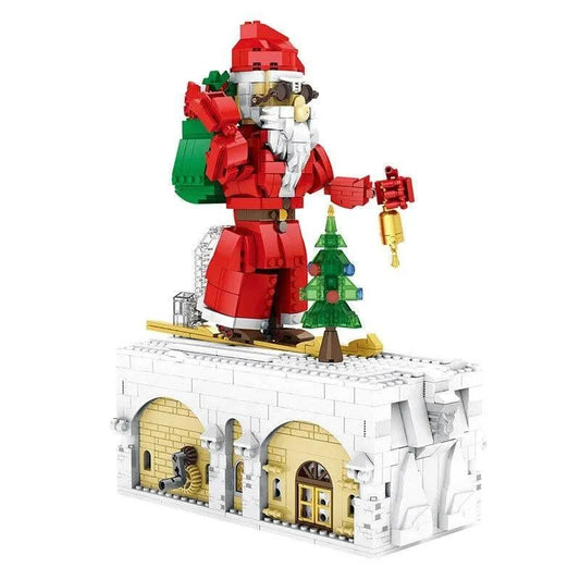 Ideas Christmas Winter City Santa Is Coming Bricks Toy