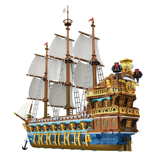 MOC Expert The Royal Fleet Sun Pirate Ship Bricks Toys 66011