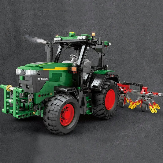Motorized Creator Expert RC MOC Agricultural Tractor Bricks Toy