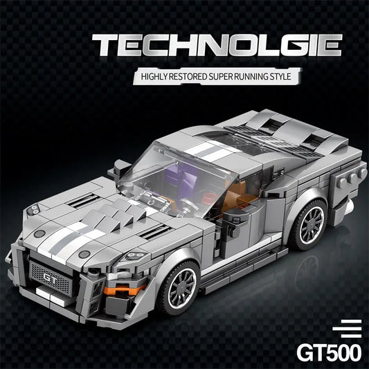 Tech MOC 682 Shelby GT500 Super Racing Car Bricks Toy