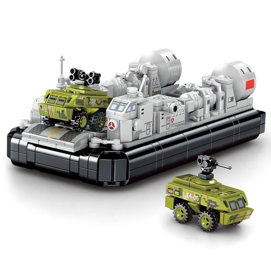 Military WW2 NAVY Type 726 Hovercraft Bricks Toy