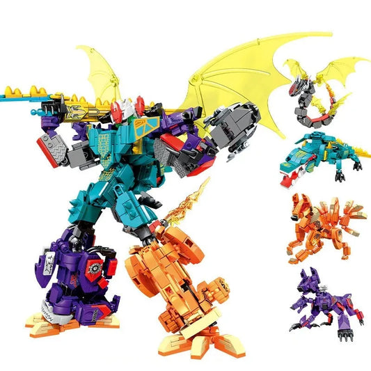 Transforming Mecha Animal Robot Warrior Bricks Toys