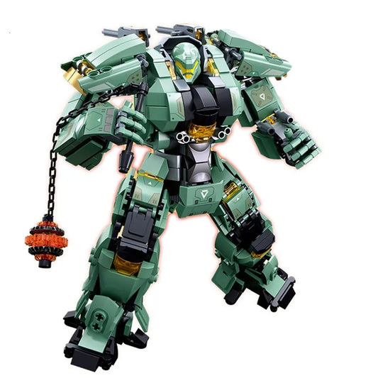 Transforming Mecha Robot Warrior Leader Bricks Toy