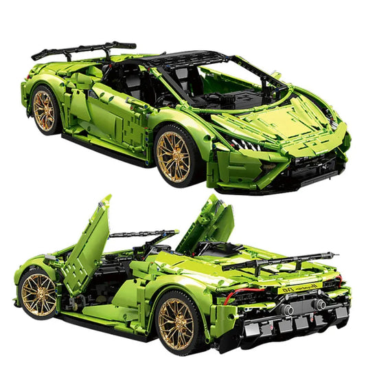 Tech MOC Huracan Evo Spyder Racing Car Bricks Toy T5003